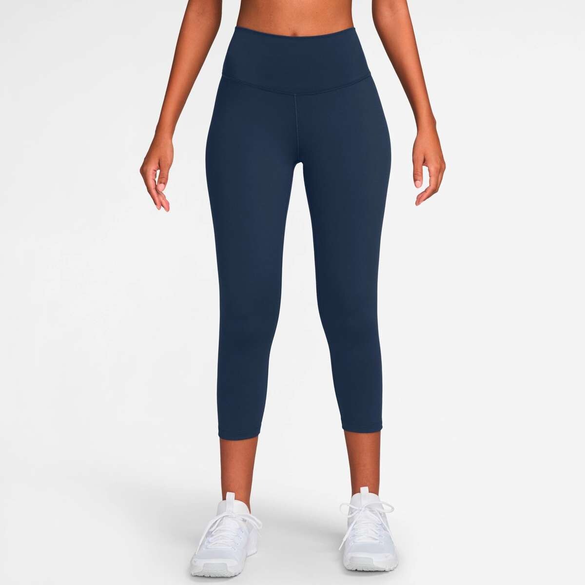 Pantalón Largo Nike One High-Waisted Crop Leggings de Mujer - Azul 