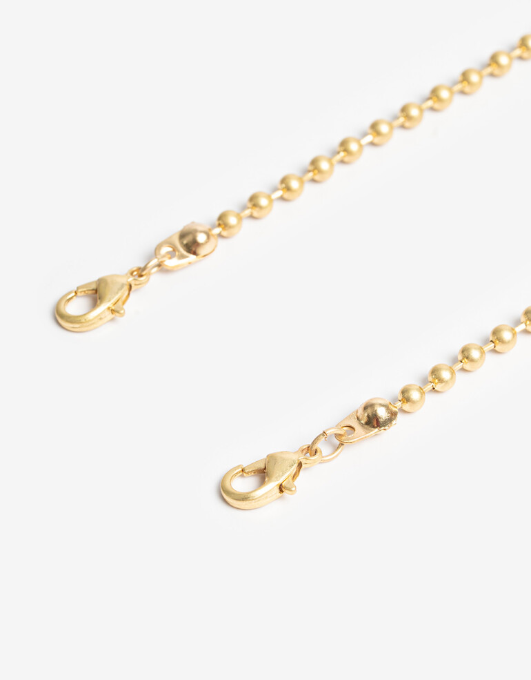 Collares Largos Metal Collar Largo Antique Gold - Dorado Antique Gold