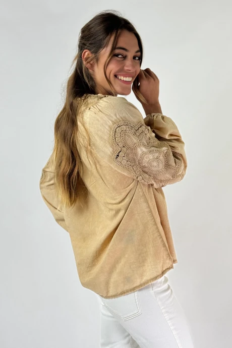 BLUSA ORIONIS camel s/m