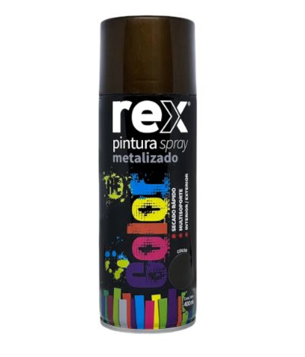 Pintura Aerosol Spray Colores Metalizados Secado Rápido - Bronce 