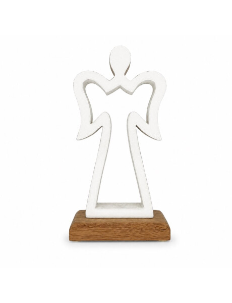 ADORNO ANGEL SILUETA MADERA BLANCO 21 CM ADORNO ANGEL SILUETA MADERA BLANCO 21 CM