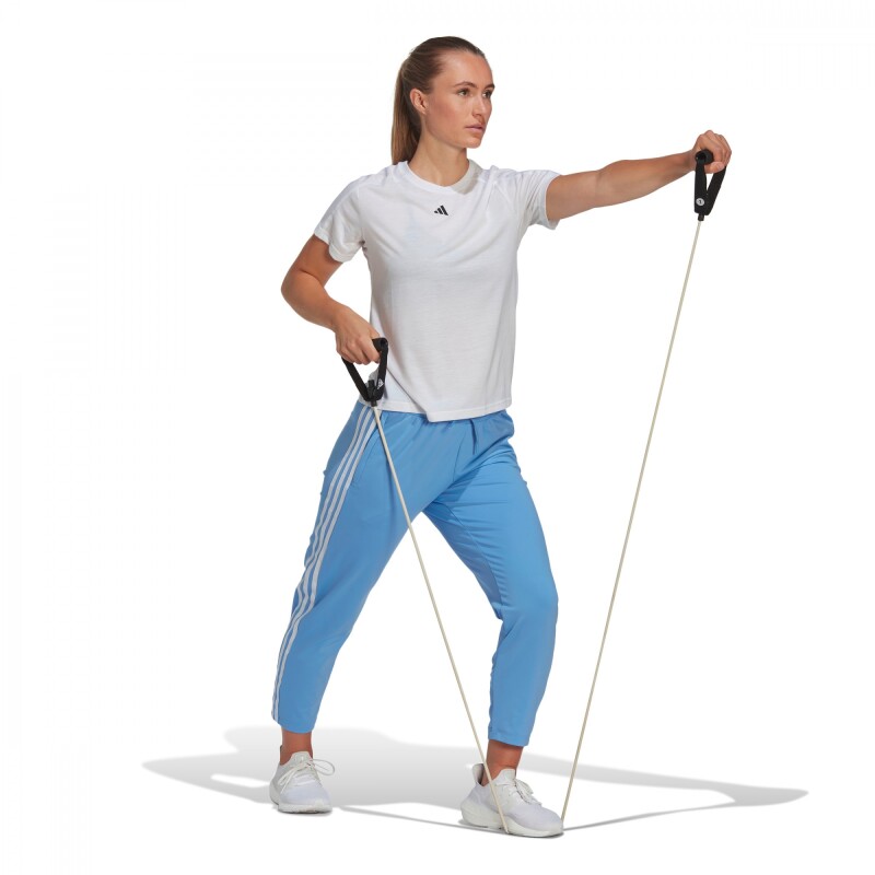 Remera Aeroready Essentials Minimal Branding de Mujer Blanco