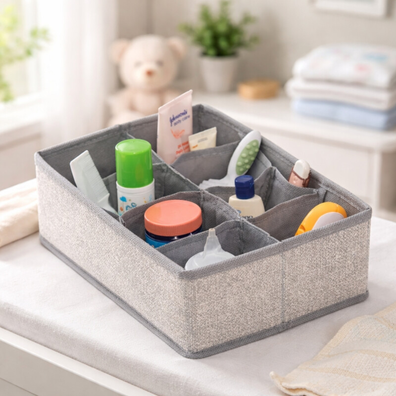 Organizador con divisiones GRIS