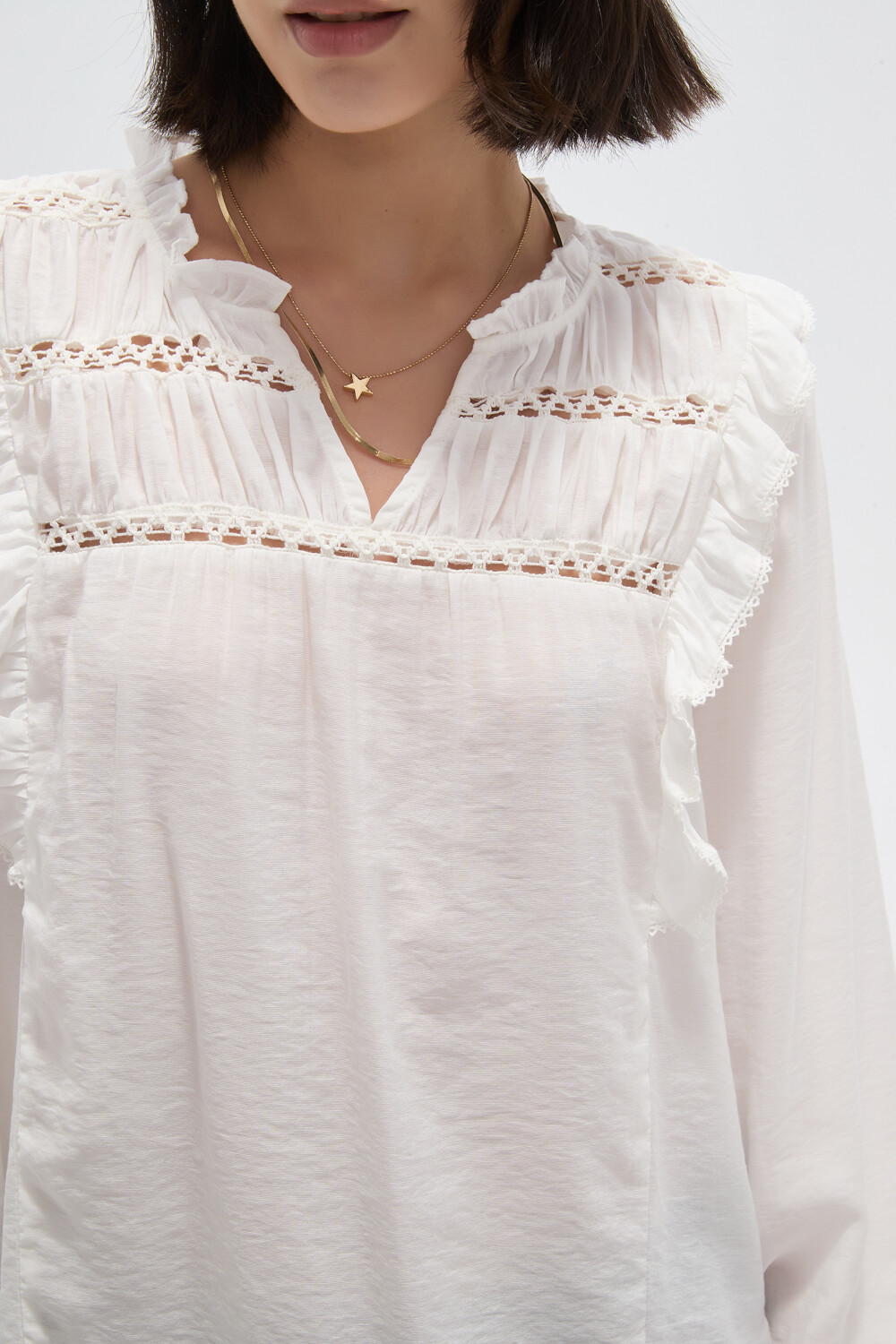Blusa Tiren Marfil / Off White
