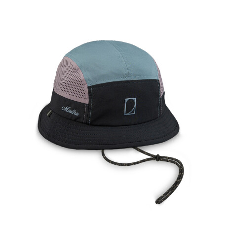 Sombrero Martha Duna Jungle Hat Negro/Celeste