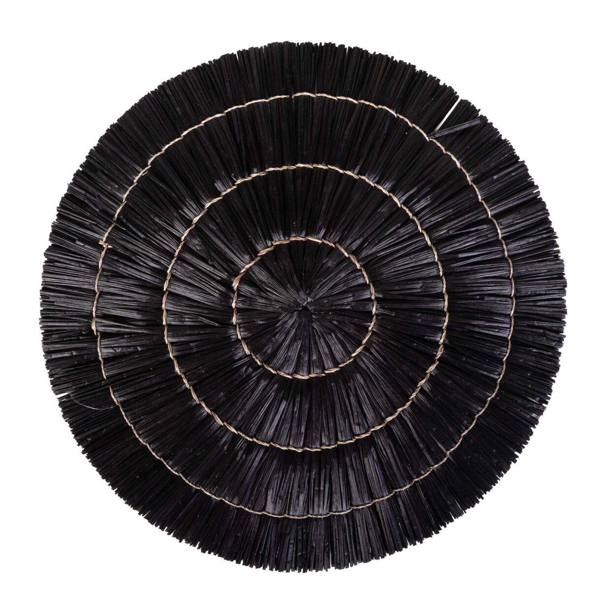 INDIVIDUAL 38CM - FIBRAS-NATURALES NEGRO PMD1509 