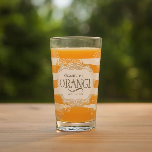 VASO SEASON ORANGE BLANCO