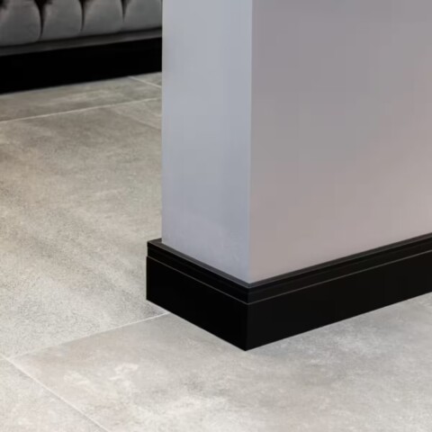 Zócalo Eps Extra Line 100x25x2500 mm Negro Mate Zócalo Eps Extra Line 100x25x2500 Mm Negro Mate