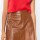 FALDA MINI COURO Camel
