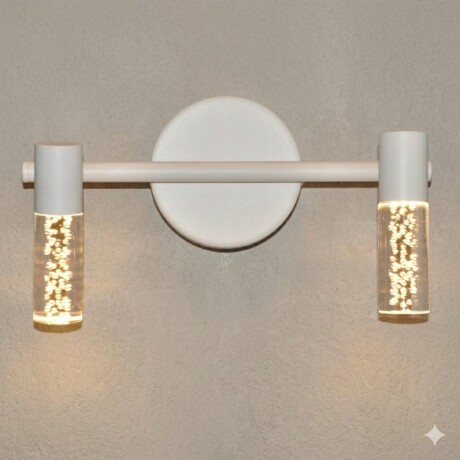 Aplique Led doble cilindro efecto agua 12W Aplique Led doble cilindro efecto agua 12W