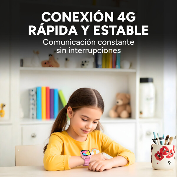 Reloj Inteligente Smartwatch Blackview Para Niños Z10 4G Color Rosa
