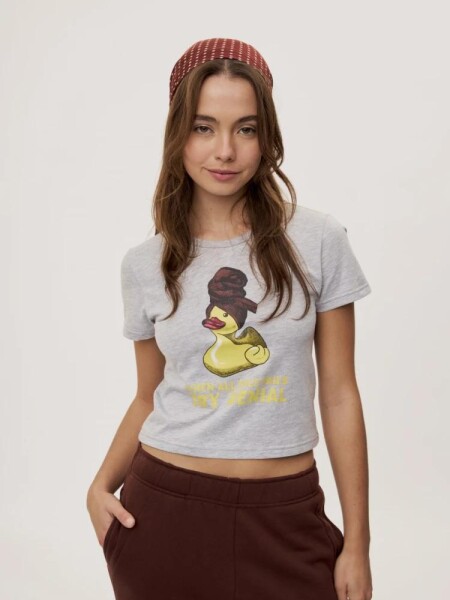 T-SHIRT P.CAKE DEMENCIA M.C PATIT GRIS