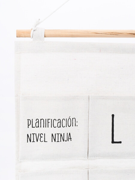 ORGANIZADOR COLGANTE SEMANAL CRUDO