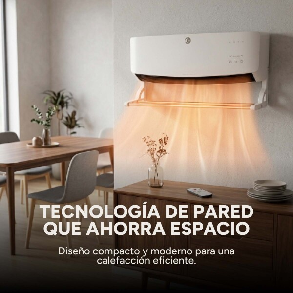 Caloventor Pared Goldtech 1500W 220V Accesorio Secado Ropa Blanco