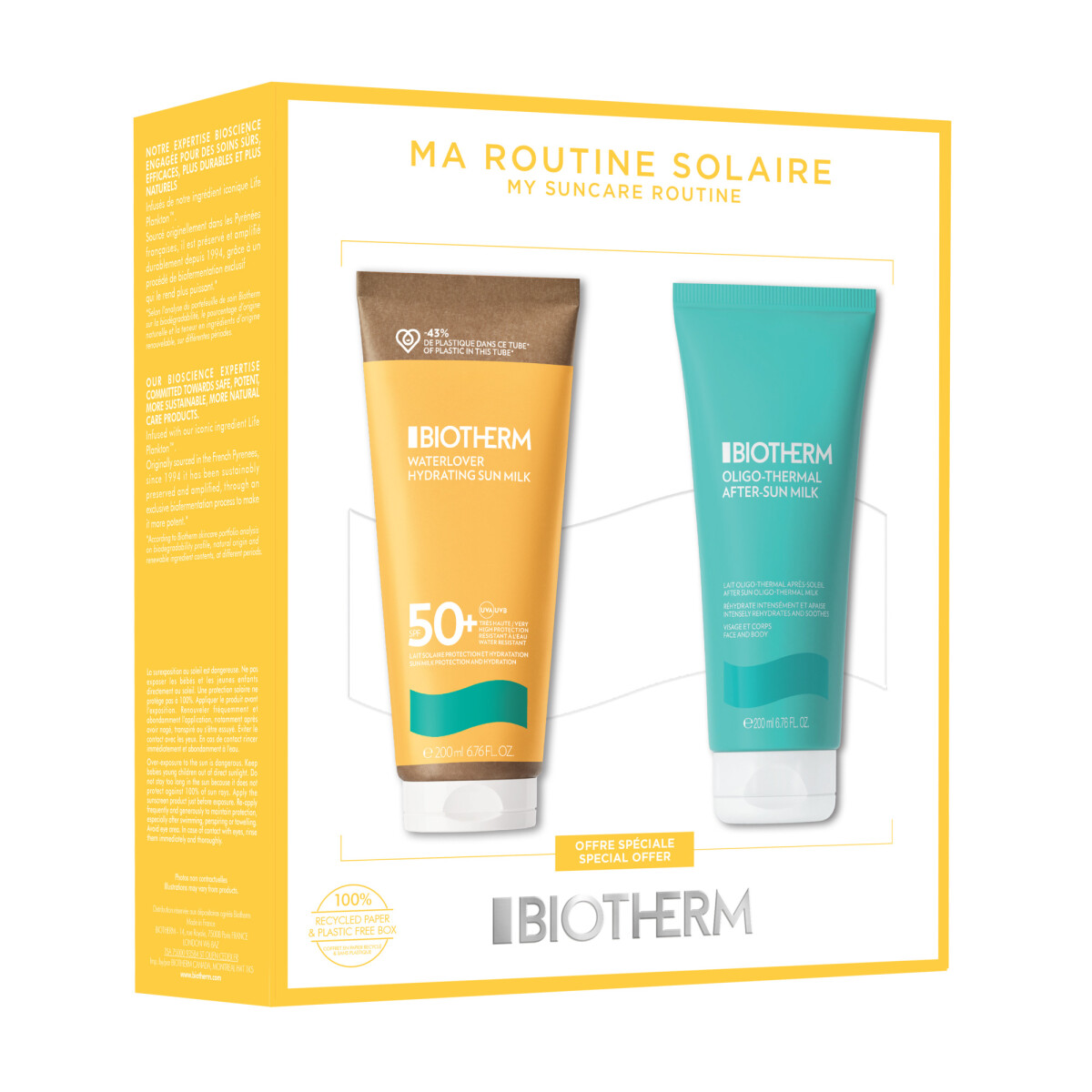 Biotherm Waterlover Hydrating Sun Milk Spf50 Set Summer 23 