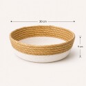 CESTO ORGANIZADOR FIBRA NATURAL BLANCO 30X9cm CESTO ORGANIZADOR FIBRA NATURAL BLANCO 30X9cm