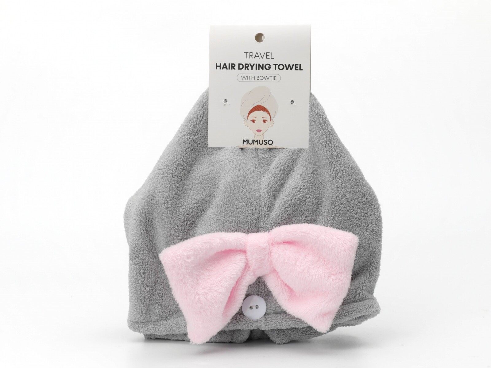 TOALLA DE VIAJE PARA SECAR EL CABELLO CON PAJARITA 