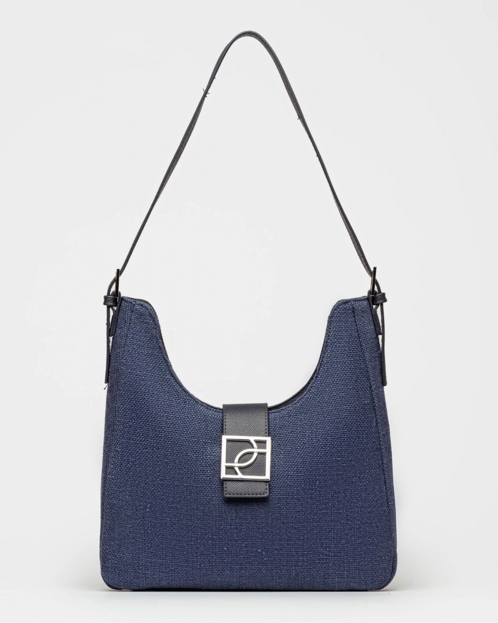 Cartera al hombro Signature en canvas Azul