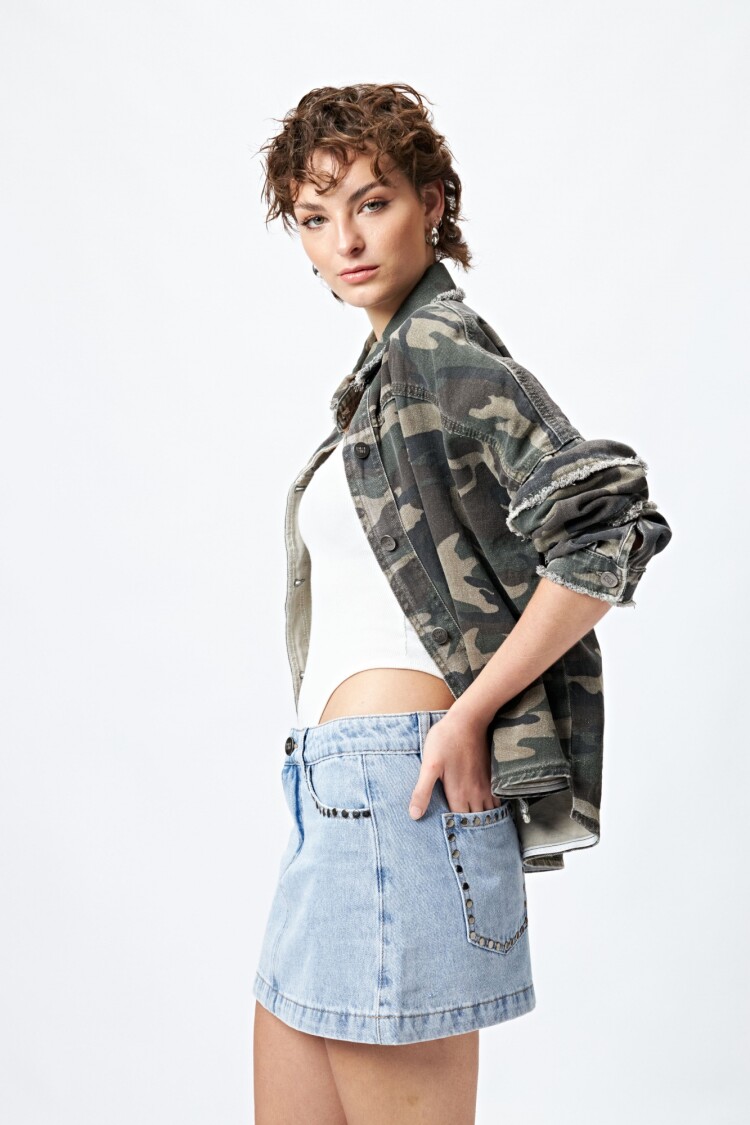 FALDA STONE Celeste