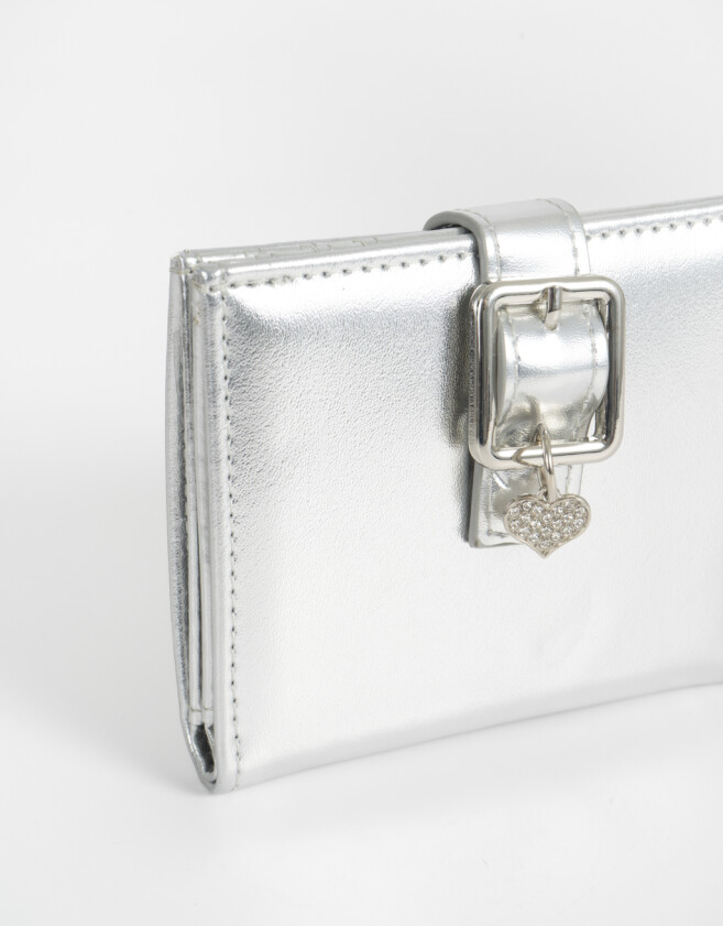 Billetera Billetera Snap Plateado - Plateado