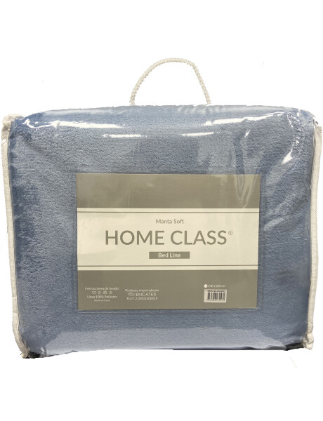 Frazada Soft Home Class Dohler tamaño King en poliéster Azul Piedra