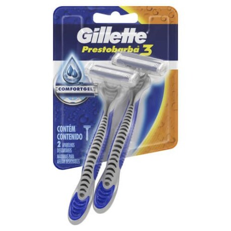 GILLETTE PRESTOBARBA 3 MAQUINAS COMFORT GEL 2 UNIDADES GILLETTE PRESTOBARBA 3 MAQUINAS COMFORT GEL 2 UNIDADES