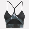 Id Train Printed Sports Bra - Mujer Black