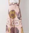 Pantalon Wide Xl Print Team Macros Rosa