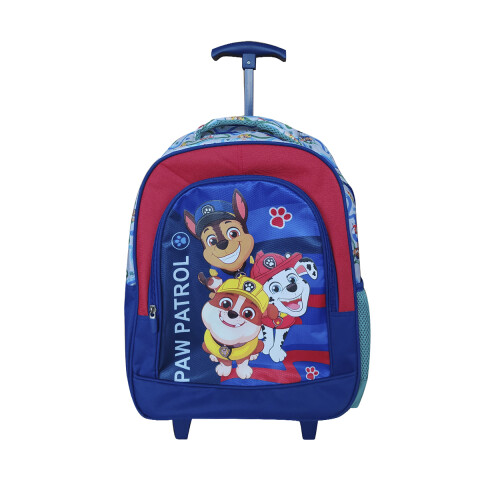 Mochila Infantil Paw Patrol con Carro Jacquard Grande 40 x 30 cm ROJO