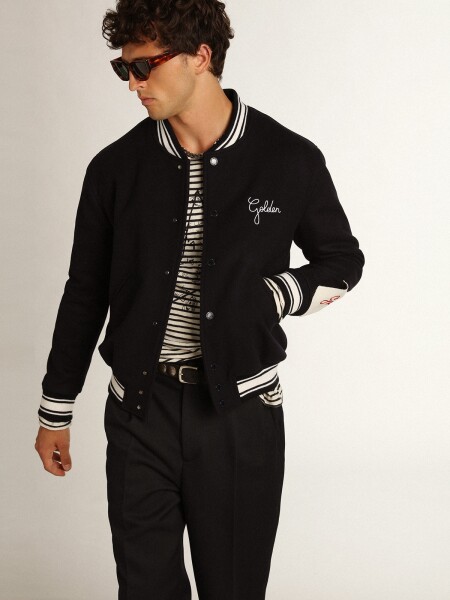 Campera de lana, Bomber Azul