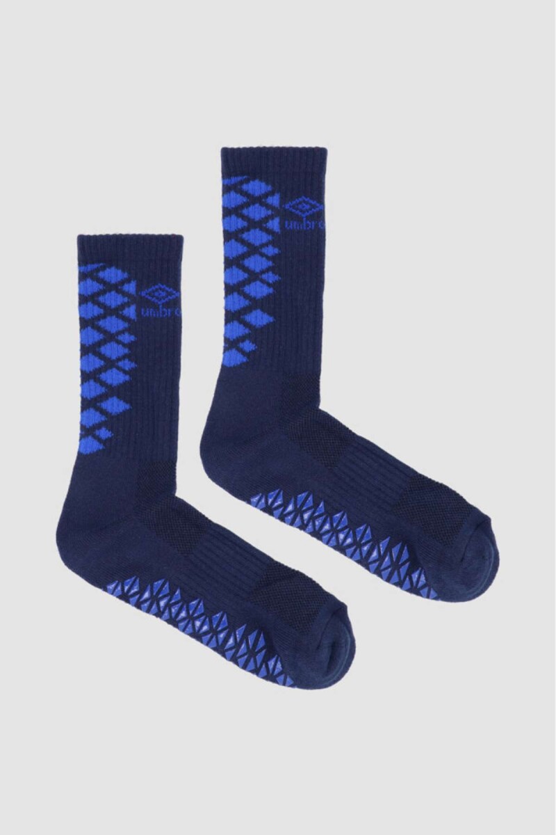 Medias individuales media caña con abs umbro hombre - Azul 