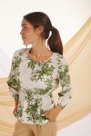 BLUSA DALIAH FLORES VERDES