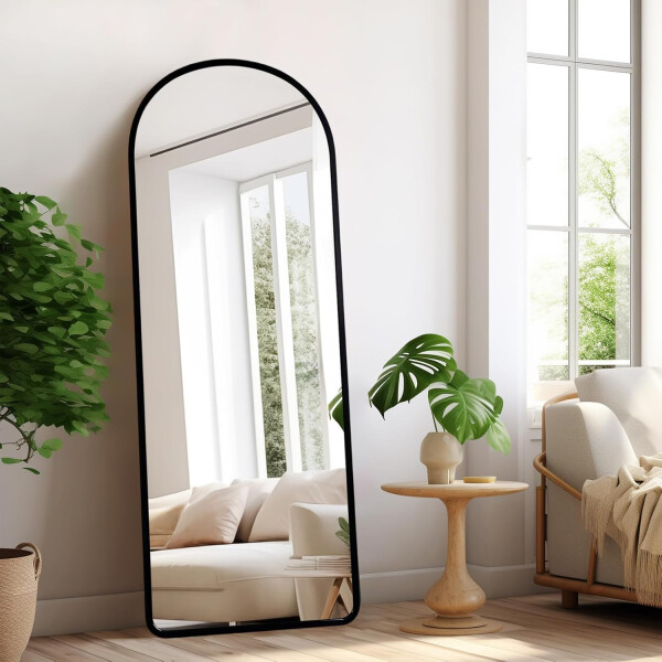Espejo Arco De Pie Cuerpo Entero Fm04 50 X 150 Cm NEGRO