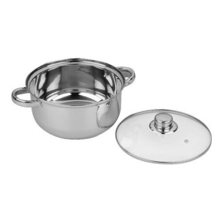 Batería de cocina Cuori Brescia 7 piezas en acero inoxidable Plateado