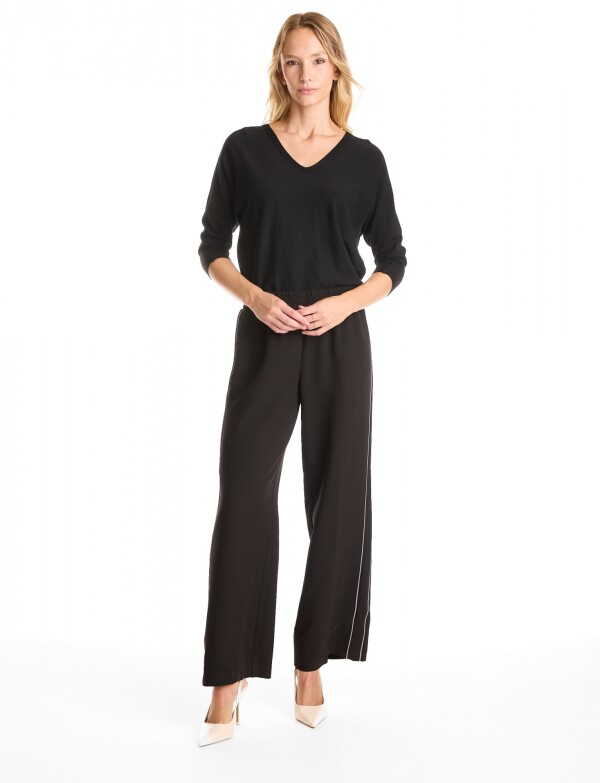 Buzo Dolman Escote V NEGRO