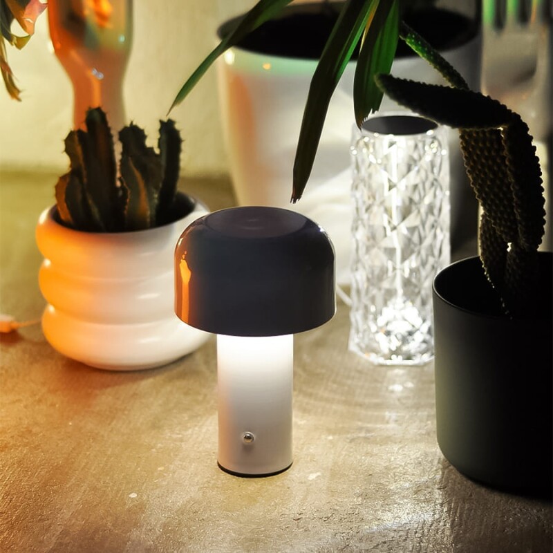 Lampara de mesa recargable USB Blanco