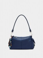 Bolso Bandolera De Nylon Con Colgante azul-marino