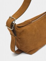 Bolso Bandolera De Piel Lisa camel