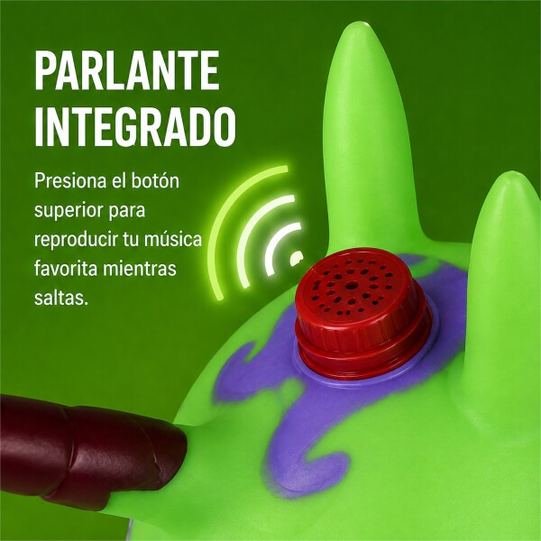Unicornio Saltarín Inflable Infantil 58 x 55 cm Verde