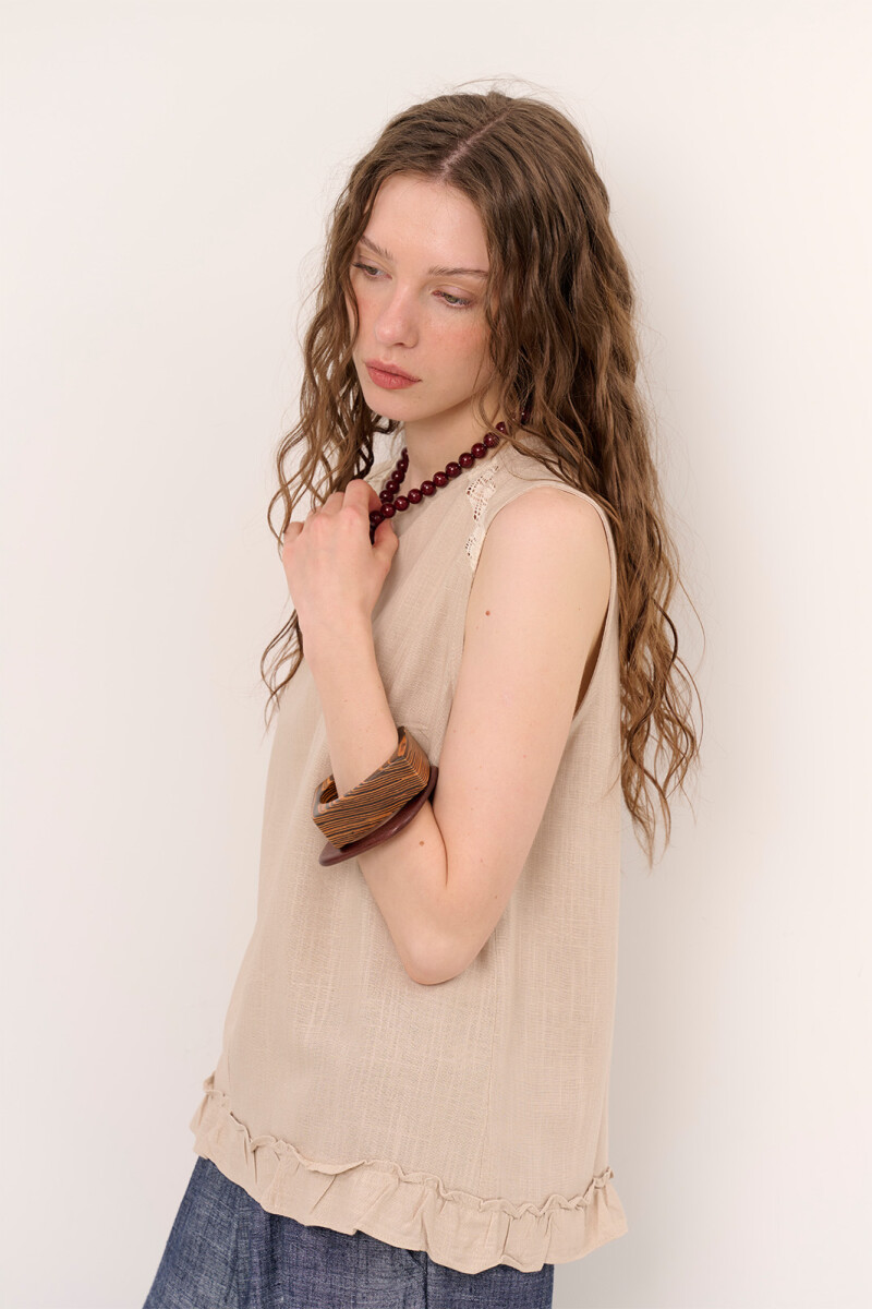 TOP PILAR BEIGE