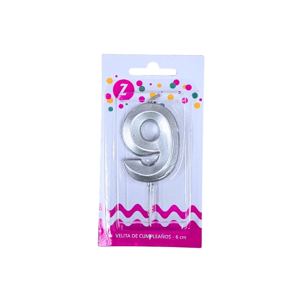 Vela 3D Plata N°9 