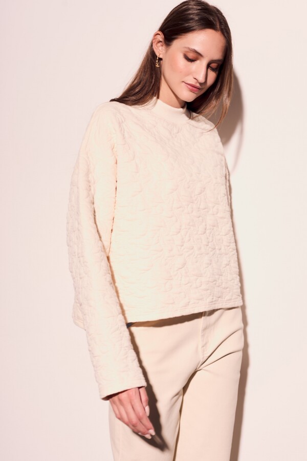 Sweater Texturado Nácar