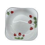 PLATO PLAYO DE PORCELANA CUADRADO • 18.5cm PLATO PLAYO DE PORCELANA CUADRADO • 18.5cm