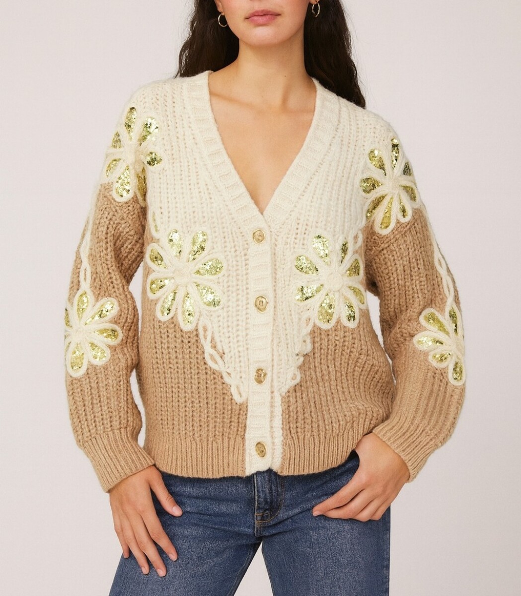 Saco Flores - Beige 