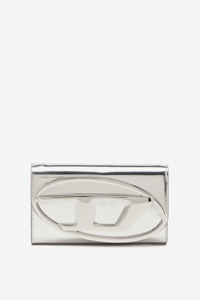 BILLETERA / MINIBOLSO 1DR CUER Plata