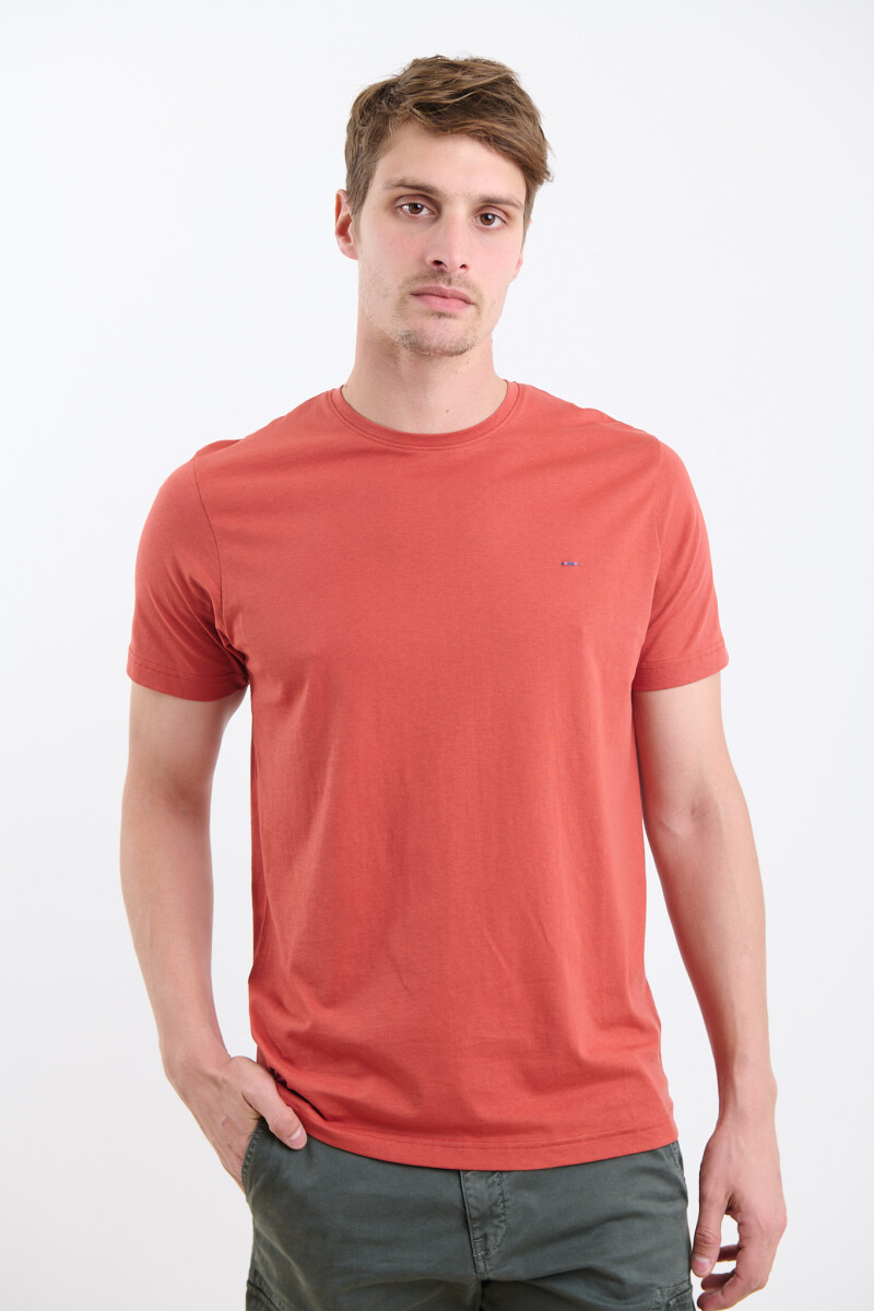 T-SHIRT HARRINGTON LABEL - Ladrillo 