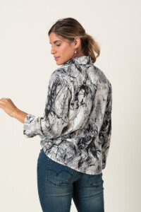 CAMISA PALERMO Gris y Negro