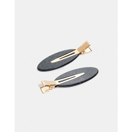 Set De Hebillas Backstage Negro