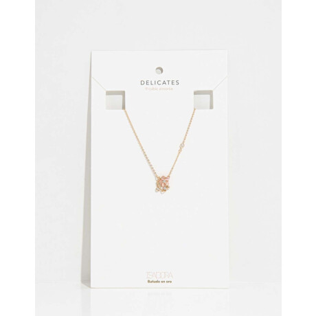 Collar Con Dije De Flor Dorado