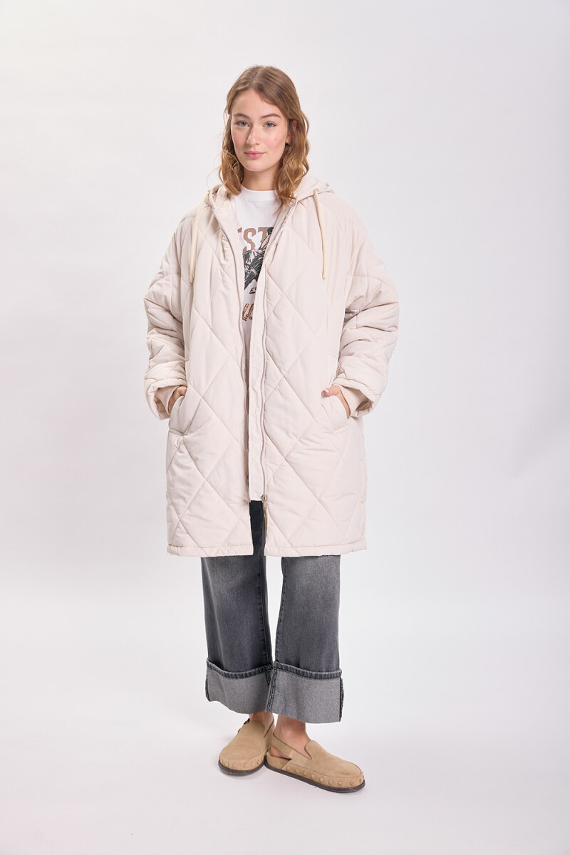 Campera capitoneada Crudo